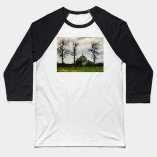 Impressionist View of Mont Saint Michel Baseball T-Shirt